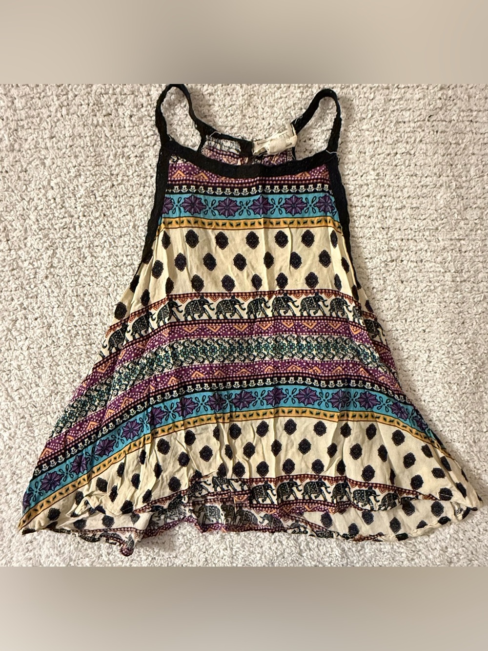 LA Hearts Boho Print Sleeveless Tank Top S